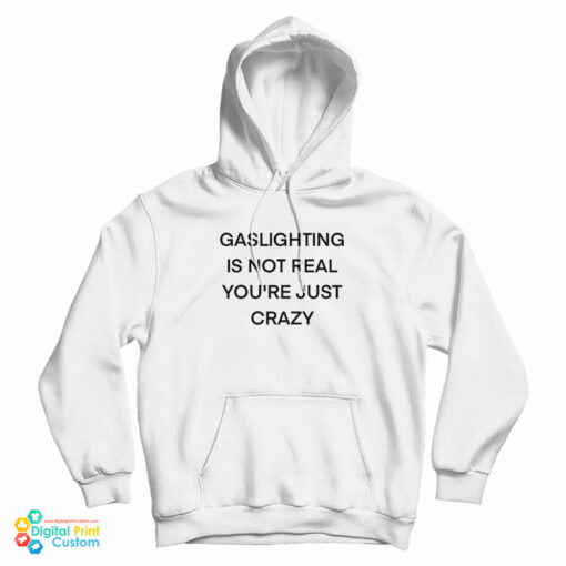 Gaslighting Is Not Real You're Just Crazy Funny Hoodie