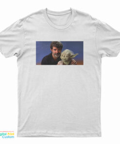 George Lucas With Baby Yoda T-Shirt