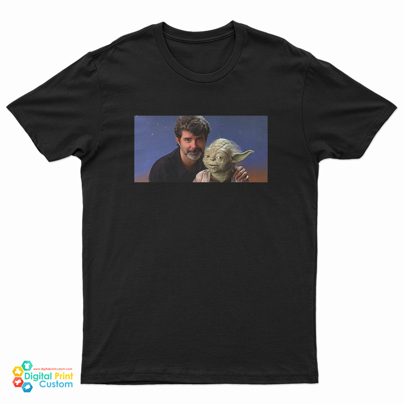 George Lucas With Baby Yoda T-Shirt