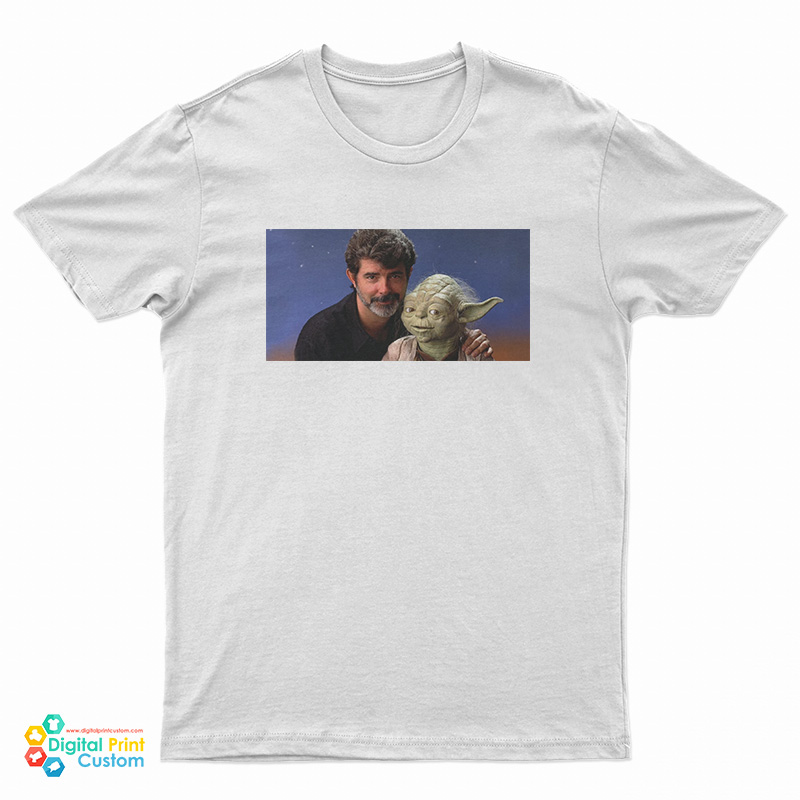 George Lucas With Baby Yoda T-Shirt