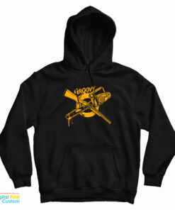 Groovy Chainsaw And Shotgun Hoodie