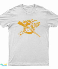 Groovy Chainsaw And Shotgun T-Shirt
