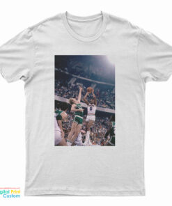Julius Erving Jump Shot Against Rival Larry Bird T-Shirt
