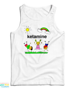 Ketamine Cartoon Rainbow Tank Top
