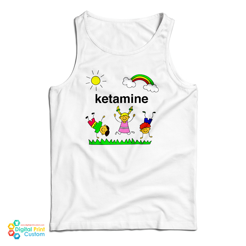 Ketamine Cartoon Rainbow Tank Top