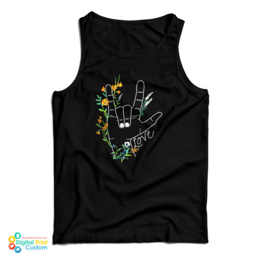 Old Navy I Love You Sign Language Tank Top