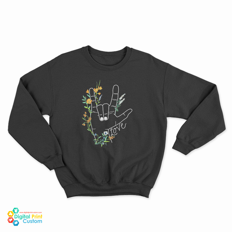 Old Navy I Love You Sign Language Sweatshirt