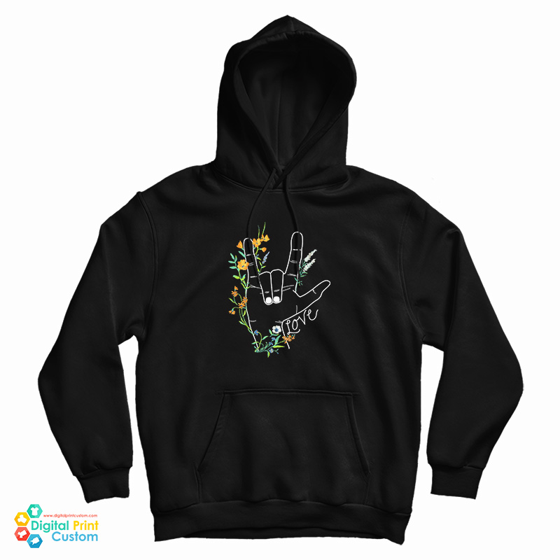 Old Navy I Love You Sign Language Hoodie