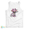 Pink Cow Knife Boyfriend Tank Top