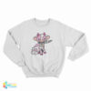 Pink Cow Knife Boyfriend Sweatshirt