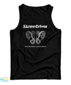 Skrewdriver Boots And Braces Voice Of Britain Tank Top