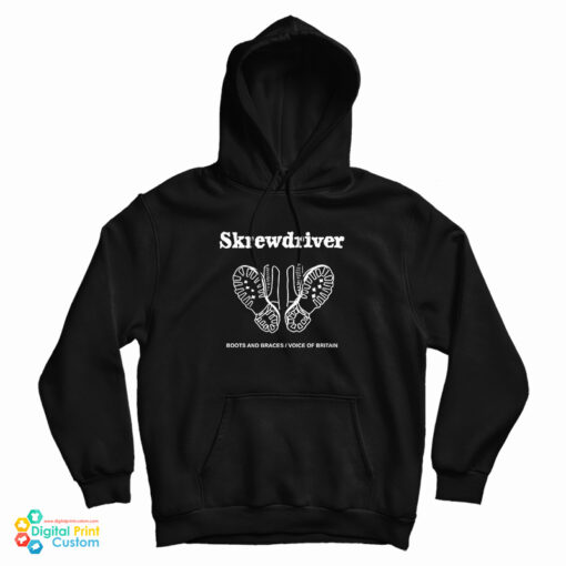 Skrewdriver Boots And Braces Voice Of Britain Hoodie