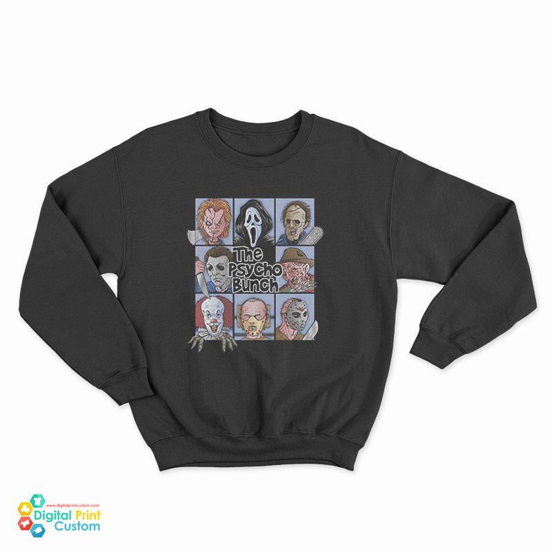 Spooky The Psycho Bunch Serial Killer Halloween Horror Sweatshirt
