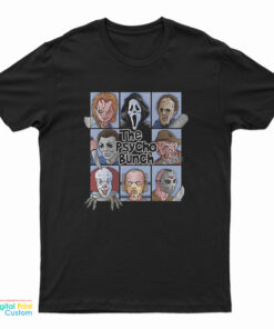 Spooky The Psycho Bunch Serial Killer Halloween Horror T-Shirt