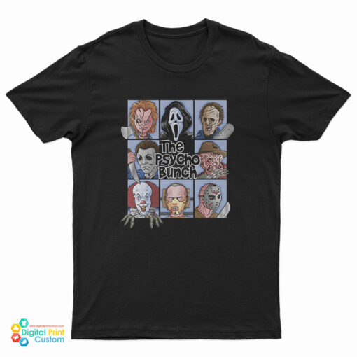 Spooky The Psycho Bunch Serial Killer Halloween Horror T-Shirt