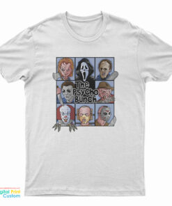 Spooky The Psycho Bunch Serial Killer Halloween Horror T-Shirt