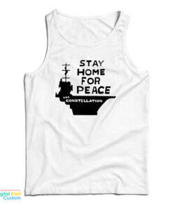 Stay Home For Peace - Joan Baez Tank Top