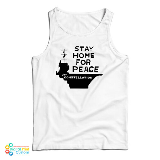 Stay Home For Peace - Joan Baez Tank Top