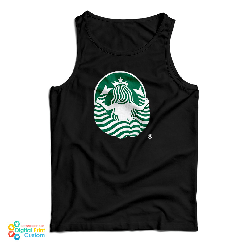 The Back Side Of The Starbucks Logo Tank Top