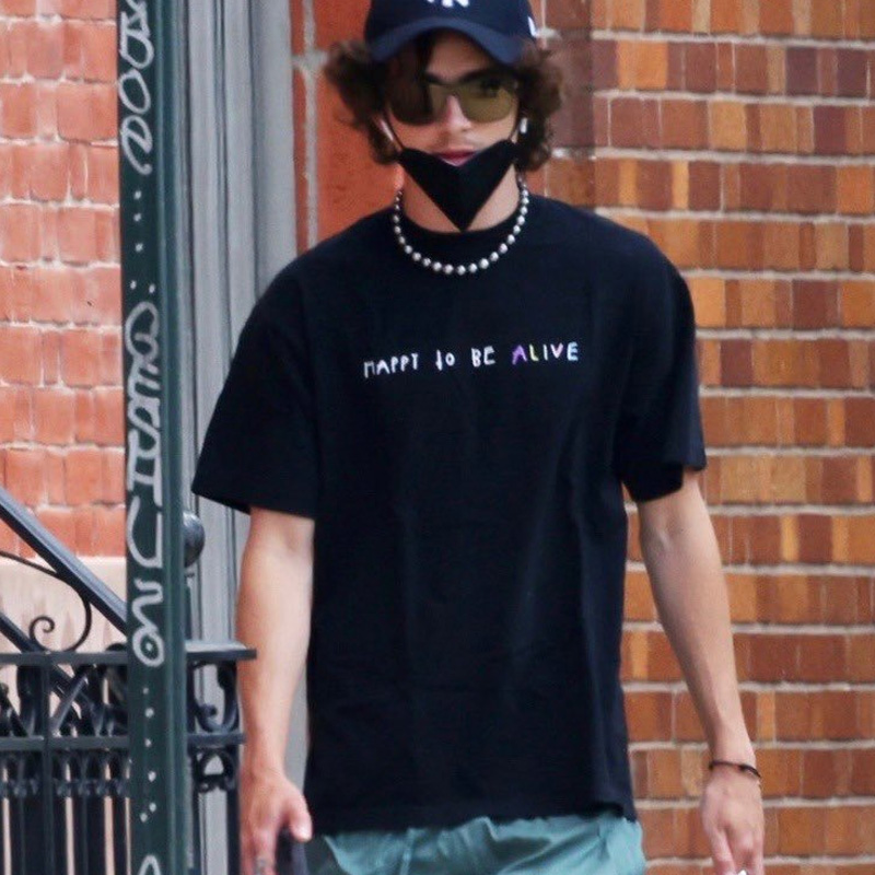 Timothée Chalamet Happy To Be Alive T-Shirt