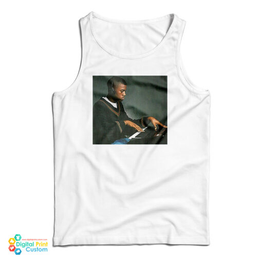 Young Kanye West Playing The Piano Tank Top