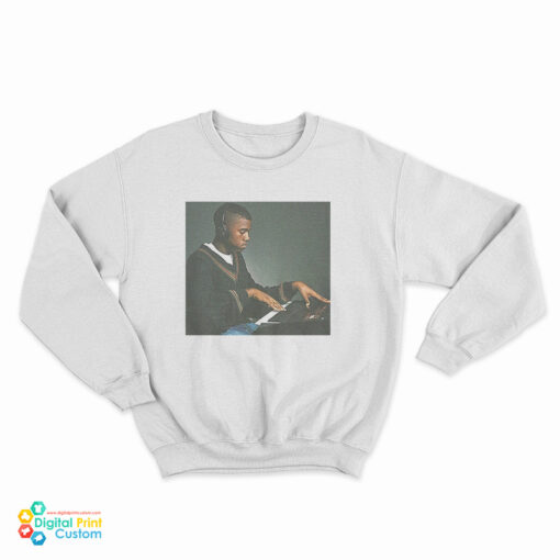 Young Kanye West Playing The Piano Sweatshirt