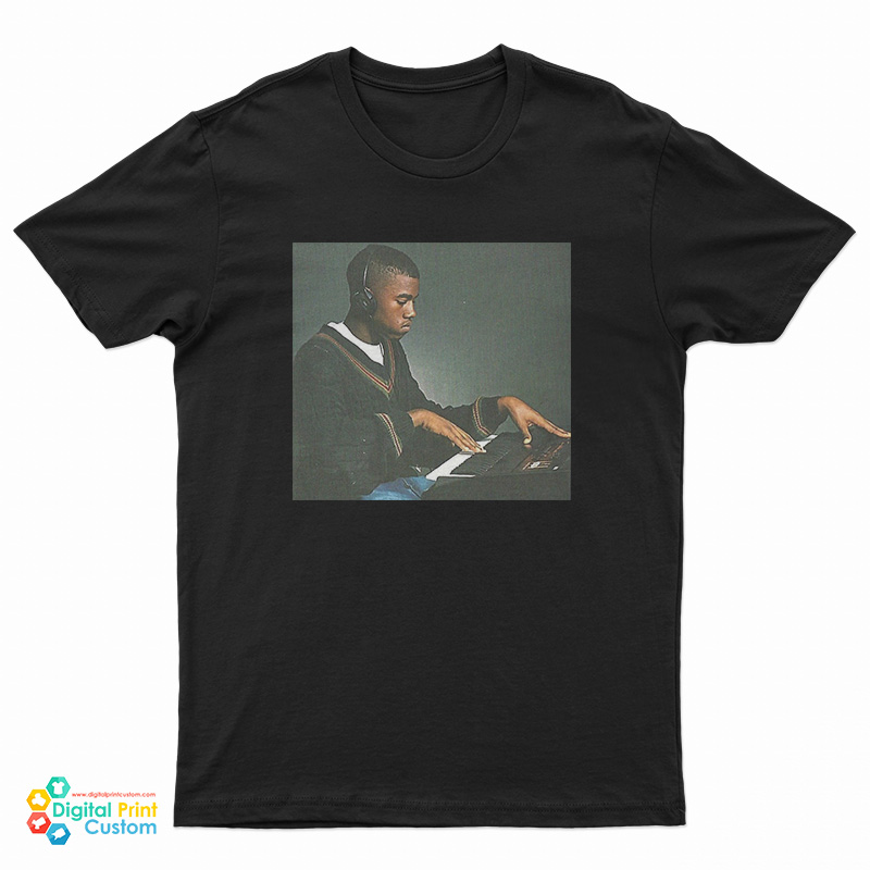 Young Kanye West Playing The Piano T-Shirt