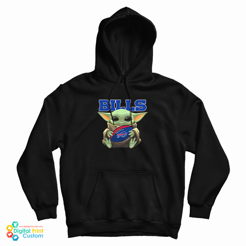 Baby Yoda Bills Mafia Football Hoodie