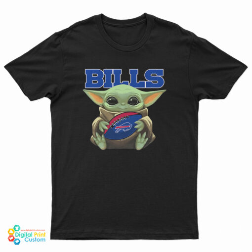 Baby Yoda Bills Mafia Football T-Shirt