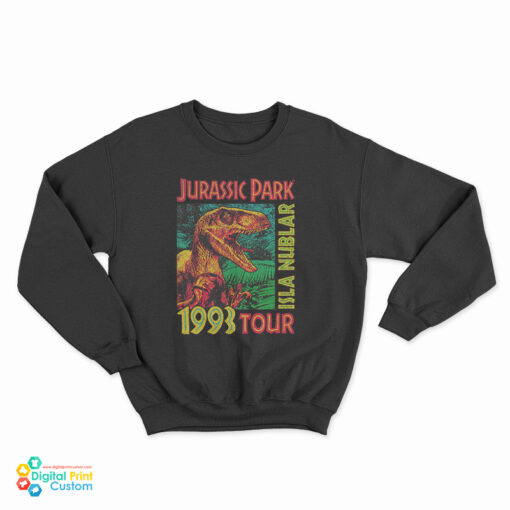 Jurassic Park Isla Nublar 1993 Tour Poster Sweatshirt