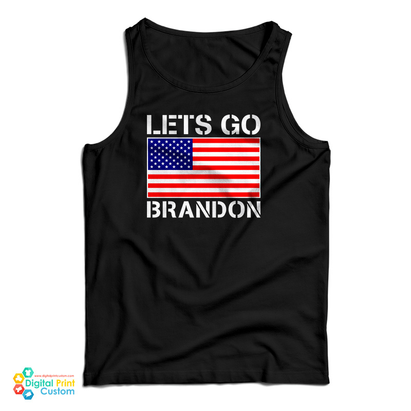 Let's Go Brandon American Flag Tank Top