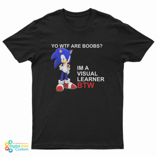 Sonic Yo Wtf Are Boobs Im A Visual Learner Btw T-Shirt