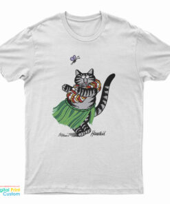 Vintage B Kliban Hawaii Cat Hula Dancing T-Shirt