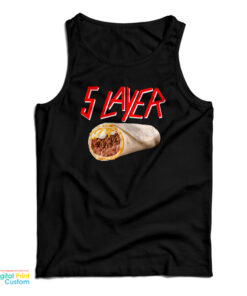 5 Layer Burrito Slayer Parody Logo Tank Top