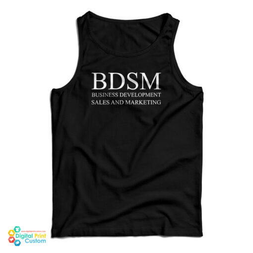 BDSM Business Development Sales And Marketing Tank Top