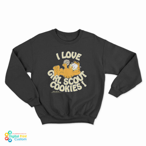 Garfield I Love Girl Scout Cookies Sweatshirt