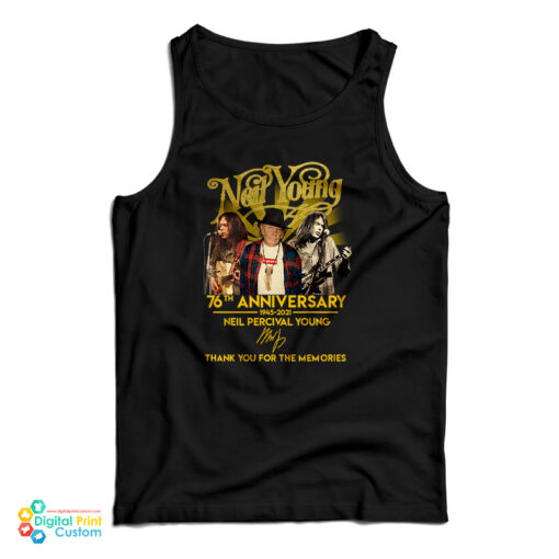 Neil Young 76th Anniversary 1945 2021 Tank Top