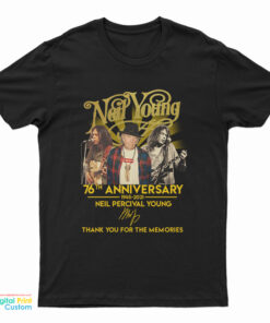 Neil Young 76th Anniversary 1945 2021 T-Shirt