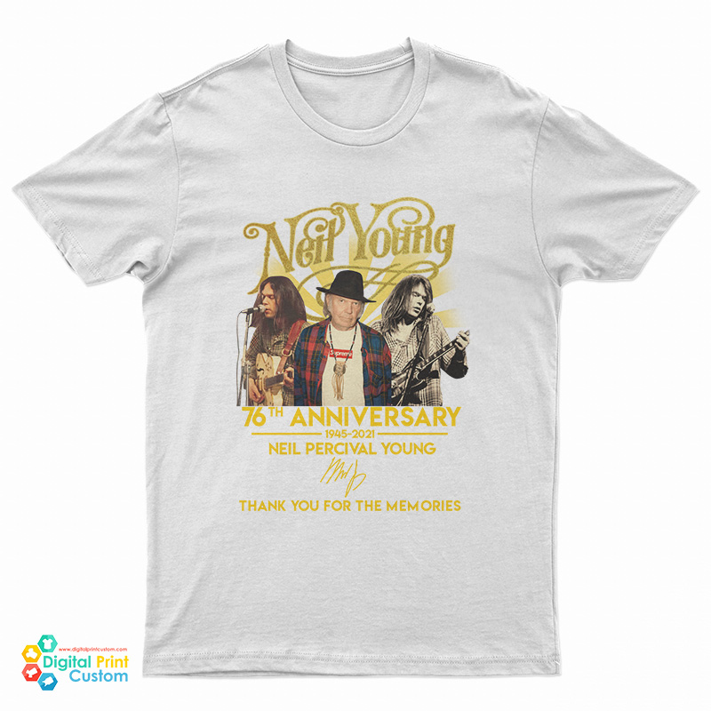 Neil Young 76th Anniversary 1945 2021 T-Shirt