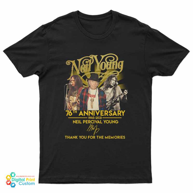 Neil Young 76th Anniversary 1945 2021 T-Shirt