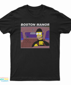 Boston Manor Homer Simpson Stealing Car T-Shirt