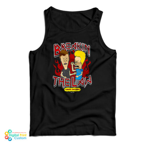 Breaking The Law Beavis And Butthead Tank Top