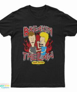 Breaking The Law Beavis And Butthead T-Shirt