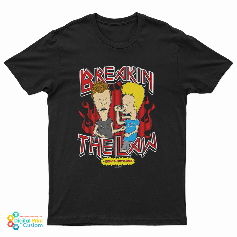 Breaking The Law Beavis And Butthead T-Shirt