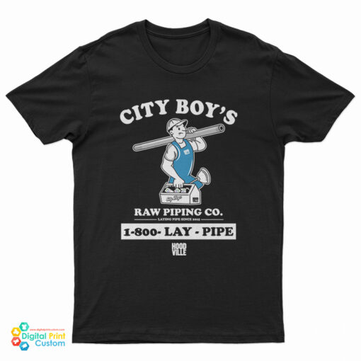 City Boy’s Raw Piping Co Lay Pipe T-Shirt
