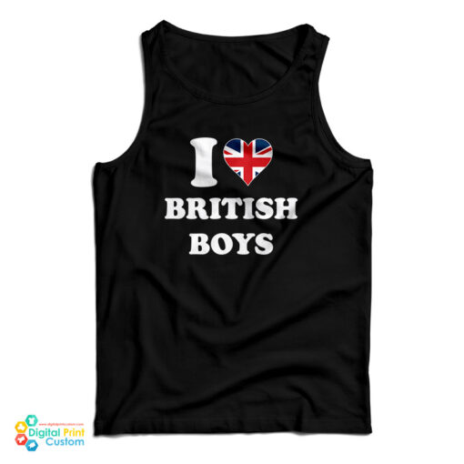I Love British Boys UK Tank Top