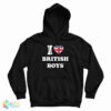 I Love British Boys UK Hoodie