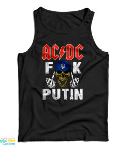 AC DC Fuck Putin Tank Top