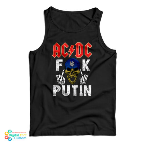 AC DC Fuck Putin Tank Top