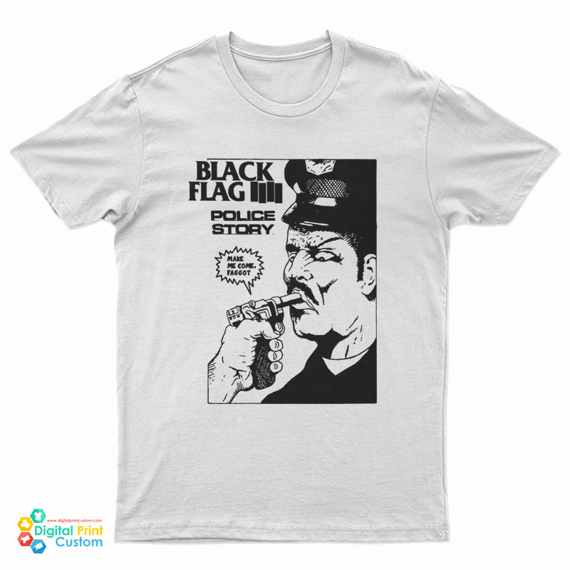 Black Flag Police Story T-Shirt